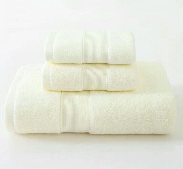 HKM-585747 Extra Thick Pure Cotton Bath Towel - Soft, Absorbent, Available in Multiple Colors