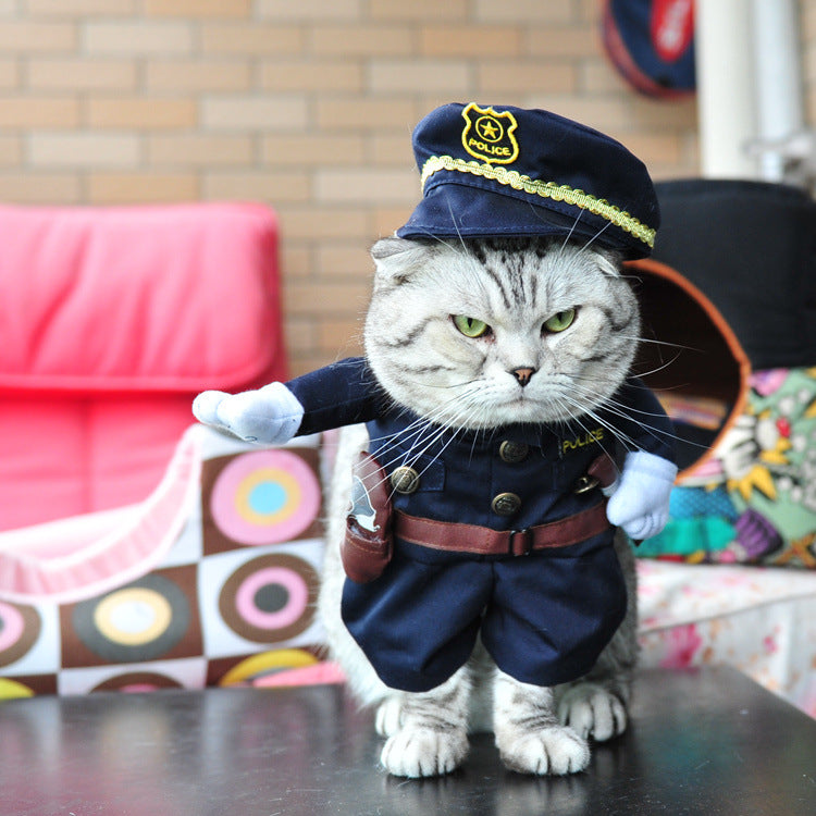 HKM-5859133 Pirate Costume for Cats and Dogs - Funny Pet Clothing for Halloween and Cosplay