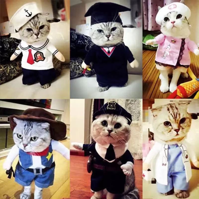 HKM-5859133 Pirate Costume for Cats and Dogs - Funny Pet Clothing for Halloween and Cosplay