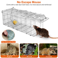 HKM-5860413 Humane and Reusable Mouse Trap - Safe for Families, Easy to Install, for Indoor/Outdoor Use