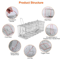 HKM-5860413 Humane and Reusable Mouse Trap - Safe for Families, Easy to Install, for Indoor/Outdoor Use
