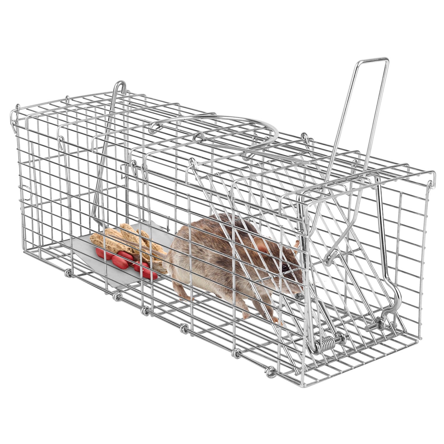 HKM-5860413 Humane and Reusable Mouse Trap - Safe for Families, Easy to Install, for Indoor/Outdoor Use
