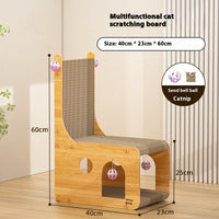 HKM-5860925 Multifunctional Cat Scratch Board and Nest with Toy Ball, Corrugated Paper Design