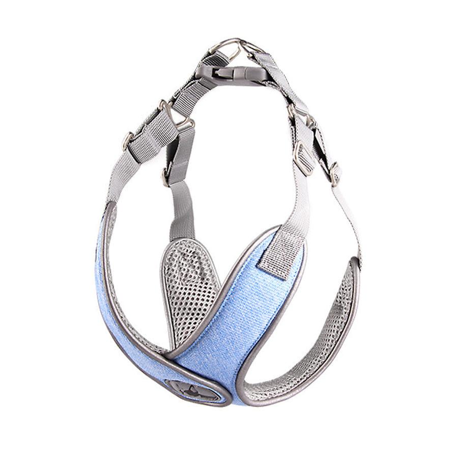 HKM-586195 Breathable Pet Chest Harness with Traction Rope for Small to Medium Dogs in Multiple Colors