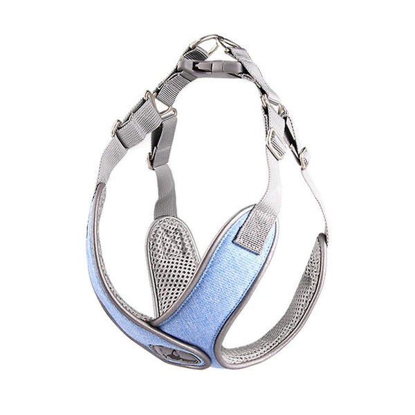 HKM-586195 Breathable Pet Chest Harness with Traction Rope for Small to Medium Dogs in Multiple Colors