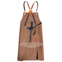 HKM-586195 Canvas Kitchen Apron with Custom Logo, Eco-Friendly Workwear for Hair Stylists and Art Painting