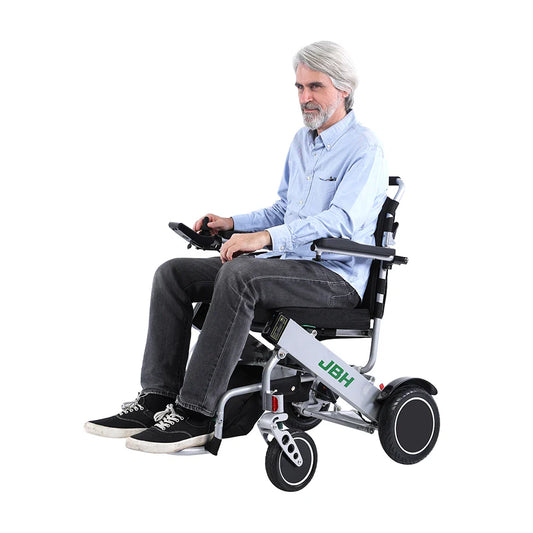HKM-586195 Lightweight Aluminium Alloy Detachable Wheelchair for Children and Elderly, 120 kg Load Capacity