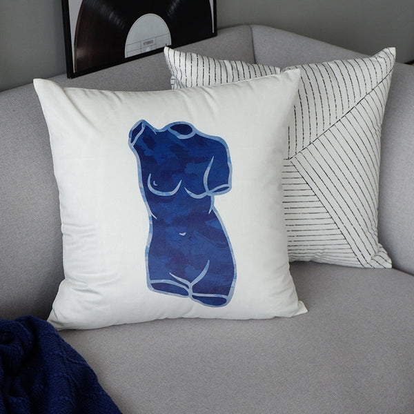 HKM-586387 Light Luxury Velvet Pillowcase 45x45cm with Washing Guidelines