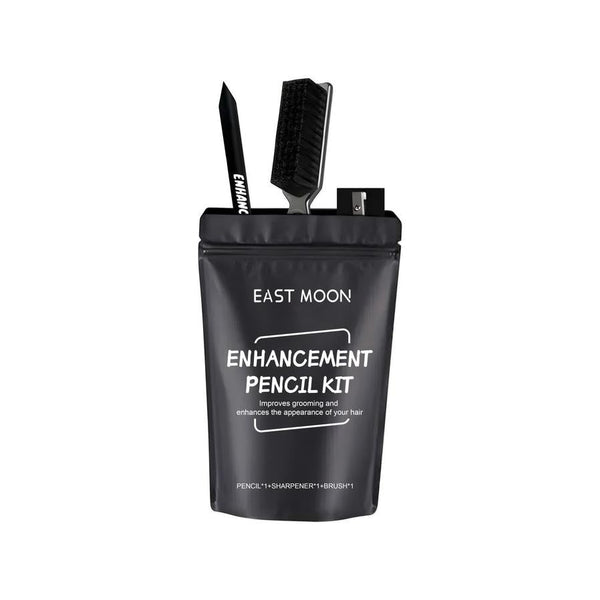 HKM-586387 Men's Beard Grooming Essentials Set with Pencil, Sharpener, and Brush