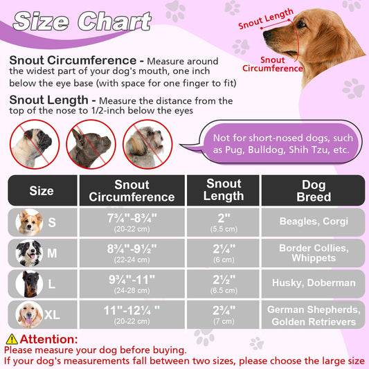 HKM-5863997 Breathable Mesh Dog Muzzle to Prevent Eating, Barking, and Biting