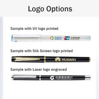 HKM-586451 Sleek Black Gel Pens Set with Matt Frosted Finish for Custom Logo Printing