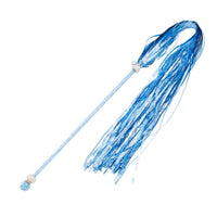 HKM-5865533 Colorful Ringing Paper Tassel Cat Teaser Toy - 26-40 cm Long Acrylic Stick