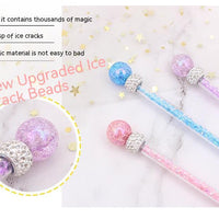 HKM-5865533 Colorful Ringing Paper Tassel Cat Teaser Toy - 26-40 cm Long Acrylic Stick