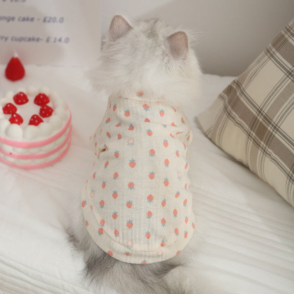 HKM-5866301 Comfortable Anti-Hair Loss Vest for Cats - Available in Multiple Sizes and Colors