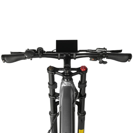 HKM-586643 Dual Motor Full Suspension 3.0'' Fat Tire Electric Mountain Bike - 48V, 7-Speed, 60km Range