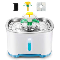 HKM-5866557 Stainless Steel Pet Water Dispenser for Dogs and Cats - Blue, Standard Model