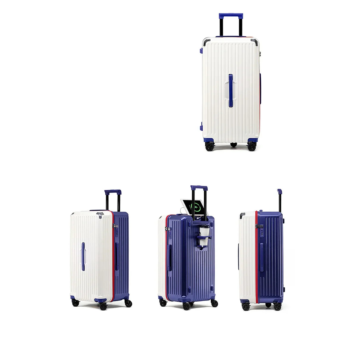 HKM-586707 Large Capacity Luggage Suitcase with USB Charging Port for Travel Convenience