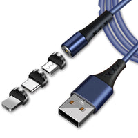 HKM-586707 Universal 1m Soft Silicone Mobile Charging Cable - USB, Micro USB, Type-C Compatible