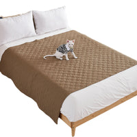 HKM-5867325 Waterproof Non-Slip Pet Mattress and Sofa Protector - Available in Dark Gray, Light Gray, Khaki, Brown