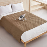 HKM-5867325 Waterproof Non-Slip Pet Mattress and Sofa Protector - Available in Dark Gray, Light Gray, Khaki, Brown