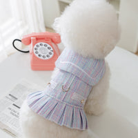 HKM-5868093 Stylish Polyester Fiber Pet Clothing for Small Dogs and Cats in Salem Purple and A & L Pink