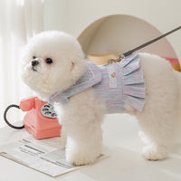 HKM-5868093 Stylish Polyester Fiber Pet Clothing for Small Dogs and Cats in Salem Purple and A & L Pink