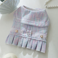 HKM-5868093 Stylish Polyester Fiber Pet Clothing for Small Dogs and Cats in Salem Purple and A & L Pink