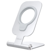 HKM-587027 Foldable Aluminium Alloy Phone Stand with Magnetic Wireless Fast Charging for iPhone 12 Mini/12 Pro Max