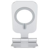 HKM-587027 Foldable Aluminium Alloy Phone Stand with Magnetic Wireless Fast Charging for iPhone 12 Mini/12 Pro Max