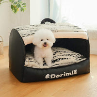 HKM-5870525 Comfortable Closed Kennel for Small to Large Pets - Warm Removable Washable Design