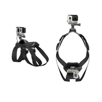 HKM-5870653 Dog Chest and Back Harness for GoPro Camera - Adjustable and Water-Washable Pet Mount