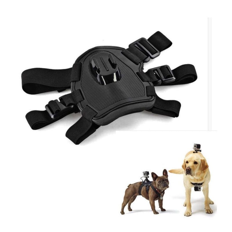 HKM-5870653 Dog Chest and Back Harness for GoPro Camera - Adjustable and Water-Washable Pet Mount