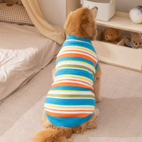 HKM-5871037 Cozy Colorful Striped Sweater for Large Dogs ¨C Ideal for Autumn & Winter