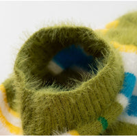 HKM-5871037 Cozy Colorful Striped Sweater for Large Dogs ¨C Ideal for Autumn & Winter