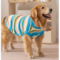 HKM-5871037 Cozy Colorful Striped Sweater for Large Dogs ¨C Ideal for Autumn & Winter
