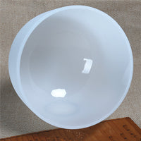 HKM-587155 8-Inch Quartz Sound Bowl for Meditation and Ritual Use with Percussion Rod and Washer