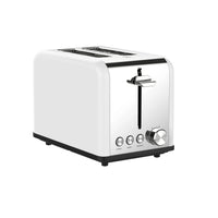 HKM-587219 Woodgrain Design 2-Slice Stainless Steel Electric Waffle and Bread Toaster with Grill