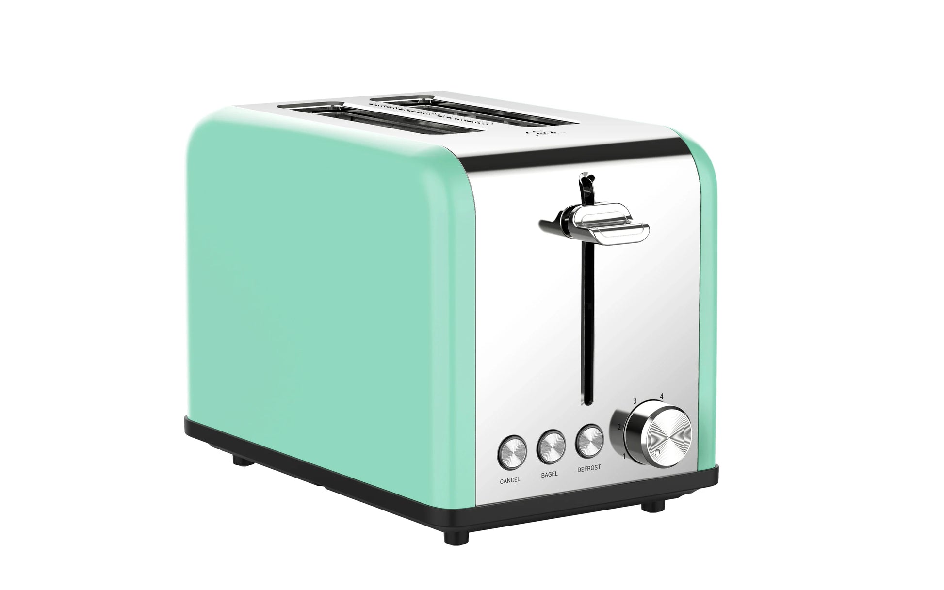 HKM-587219 Woodgrain Design 2-Slice Stainless Steel Electric Waffle and Bread Toaster with Grill