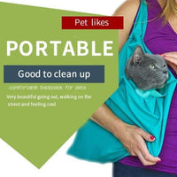 HKM-5872701 Pet Travel Sling Carrier Backpack for Cats and Small Dogs with Adjustable Neck and Breathable Design