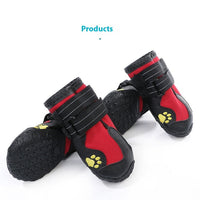 HKM-5873085 Waterproof and Breathable Dog Booties - Non-Slip, Warm, Wear-Resistant - Set of Four