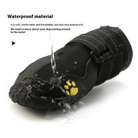 HKM-5873085 Waterproof and Breathable Dog Booties - Non-Slip, Warm, Wear-Resistant - Set of Four