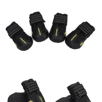 HKM-5873085 Waterproof and Breathable Dog Booties - Non-Slip, Warm, Wear-Resistant - Set of Four