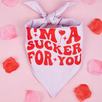HKM-5873853 Dog Scarf with Letter Pattern - Saliva Towel in Black, Pink, Red, Multicolor, Sizes S, M, L