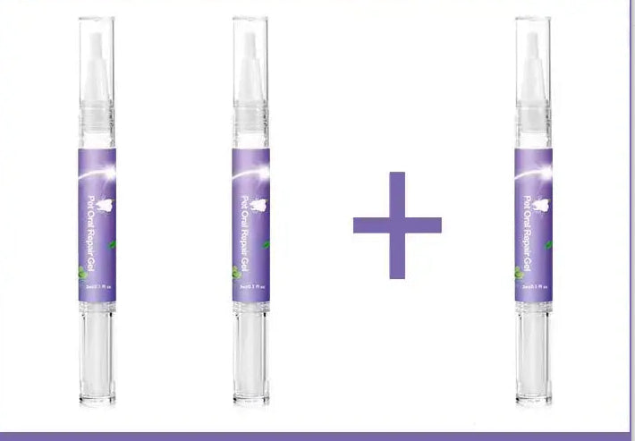 HKM-5874109 Pet Mouth Repair Gel Cleaner - 3ml x 2 Pack for Daily Oral Care