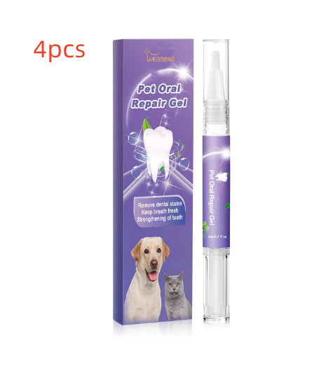 HKM-5874109 Pet Mouth Repair Gel Cleaner - 3ml x 2 Pack for Daily Oral Care