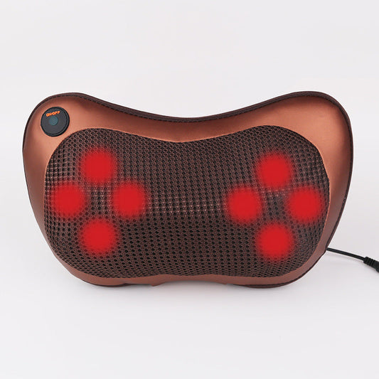 HKM-587603 Dual-Key Infrared Massage Pillow for Neck, Lumbar, and Full Body Relaxation