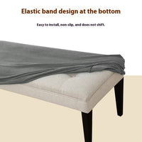 HKM-5876413 Plush Household Adjustable Stretch Chair Cover - Non-slip, Dustproof, Various Colors Available