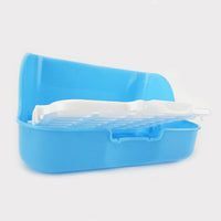 HKM-5877693 Large Rabbit Square Toilet for Pet Care - Available in Blue, Pink, and Yellow