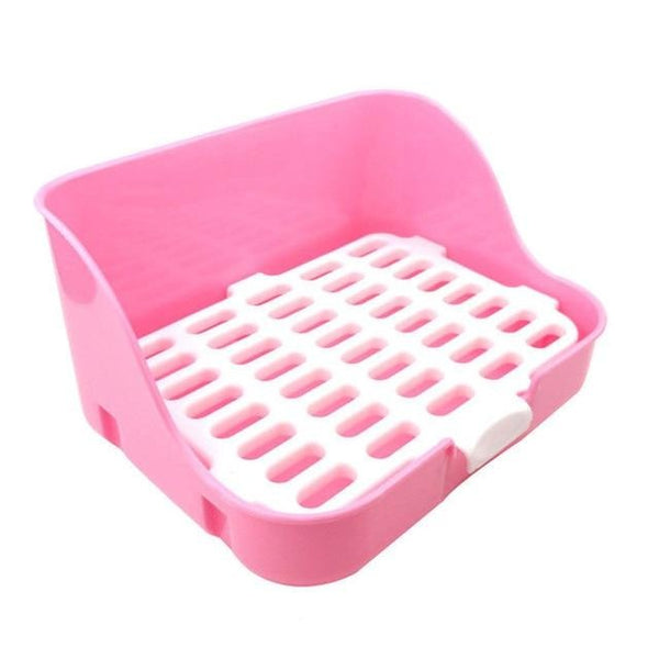 HKM-5877693 Large Rabbit Square Toilet for Pet Care - Available in Blue, Pink, and Yellow