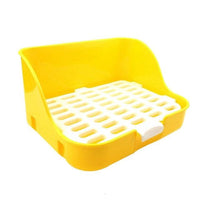 HKM-5877693 Large Rabbit Square Toilet for Pet Care - Available in Blue, Pink, and Yellow